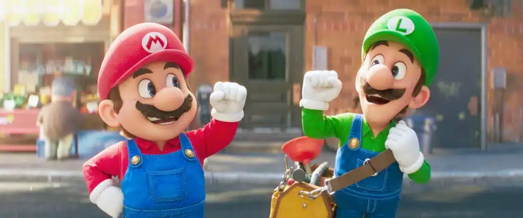Mario and Luigi after learning how to include their volunteering experience in their resume
